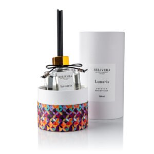 Reed diffuser and packaging Lunaris Belivera